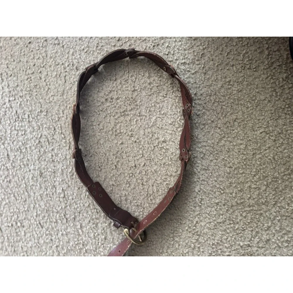 Fossil women's Brown Braided leather Belt Size M